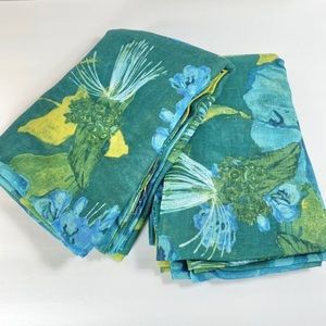 (2) Opalhouse Green Indochic Floral Sheer Curtain